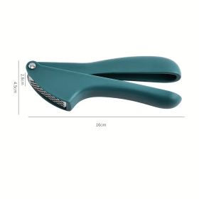 Stainless steel skinless garlic press, manual garlic mash press, kitchen effortless tool