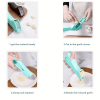 Stainless steel non peeling garlic press machine, household manual garlic grinder, kitchen convenient garlic pressing tool
