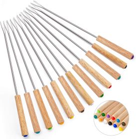 Set of 12 Stainless Steel Fondue Forks