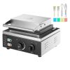 Electric Donut Maker, 1550W Commercial Doughnut Machine with Non-stick Surface, 6 Holes Double-Sided Heating Waffle Machine Makes 6 Doughnuts