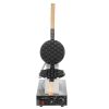 Commercial Bubble Waffle Maker, 1400W Egg Pancake Baker Machine, Non-Stick Stainless Steel Egg Bubble Puff, 180° Rotatable, Temp and Time Control