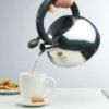 2.3 Quart Stainless Steel Egg-Shaped Whistling Tea Kettle, Induction Safe, Stainless Steel