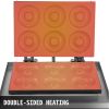 110V Commercial Waffle Donut Machine 6 Holes Double-Sided Heating 50-300Celsius, Electric Doughnut Maker 1550W