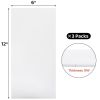3 Pack White PTFE Virgin Sheet, Inch Heat Resistant Teflon Sheets, Thick Reusable Plastic Boards