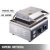 110V Commercial Waffle Donut Machine 6 Holes Double-Sided Heating 50-300Celsius, Electric Doughnut Maker 1550W