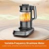 Joydeem Soymilk Maker Machine, Heated Blender with Grind Cup, Low Noise Variable Frequency Brushless Motor, 1.75L Capacity, Black, JD-B1Pro