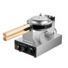 Commercial Bubble Waffle Maker, 1400W Egg Pancake Baker Machine, Non-Stick Stainless Steel Egg Bubble Puff, 180° Rotatable, Temp and Time Control