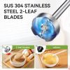 TENKER 5-in-1 Hand Immersion Blender, 1000W 12 Speed Handheld Blender, Copper Motor Stainless Steel Blade Stick Blender,600ml Mixing Beaker