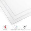 3 Pack White PTFE Virgin Sheet, Inch Heat Resistant Teflon Sheets, Thick Reusable Plastic Boards