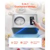 Automatic Ice Cream Maker with Built-in Compressor, 1.5 Quart No Pre-freezing Gelato Maker, Electric Sorbet-Maker