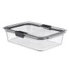 Glass Food Storage Container with Lid, BPA Free and Leak Proof, 8-Cup