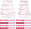 8 Pack Glass Food Storage Containers with Airtight Lids, Glass Meal Prep Containers, Lunch Containers for Microwave, Oven, Freezer and Dishwasher