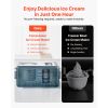 Automatic Ice Cream Maker with Built-in Compressor, 1.5 Quart No Pre-freezing Gelato Maker, Electric Sorbet-Maker