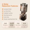 Joydeem JD-J03 Cooking Blender with Soundproof Shield, Hot Cold Blender for Filter-free Soy Milk & Juice, 8-Speed and Temperature Control, 12H Preset