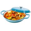 Enameled Cast Iron Dutch Oven, 3.8 Quart Dutch Oven Pot with Lid, Non Stick Cast Iron Pot, Round Oven Safe up to 500°F, Use for Marinate, Cook
