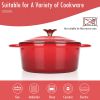 Dutch Oven,Dutch Oven Pot with Lid,4.5 QT Enamel Dutch Ovens with Dual Handles,Cast Iron Pot for Braiser,Cooking,Gifts for Family