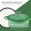 Dutch Oven Pot with Lid,5 QT Enamel Casserole with Dual Handles,Cast Iron Pot for Braiser,Cooking,Gifts for Family