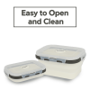 GLIDER LB White Bento Premium Lunch Box & Food Storage Containers